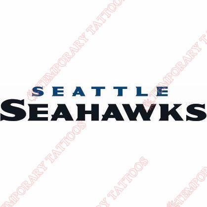 Seattle Seahawks Customize Temporary Tattoos Stickers NO.752